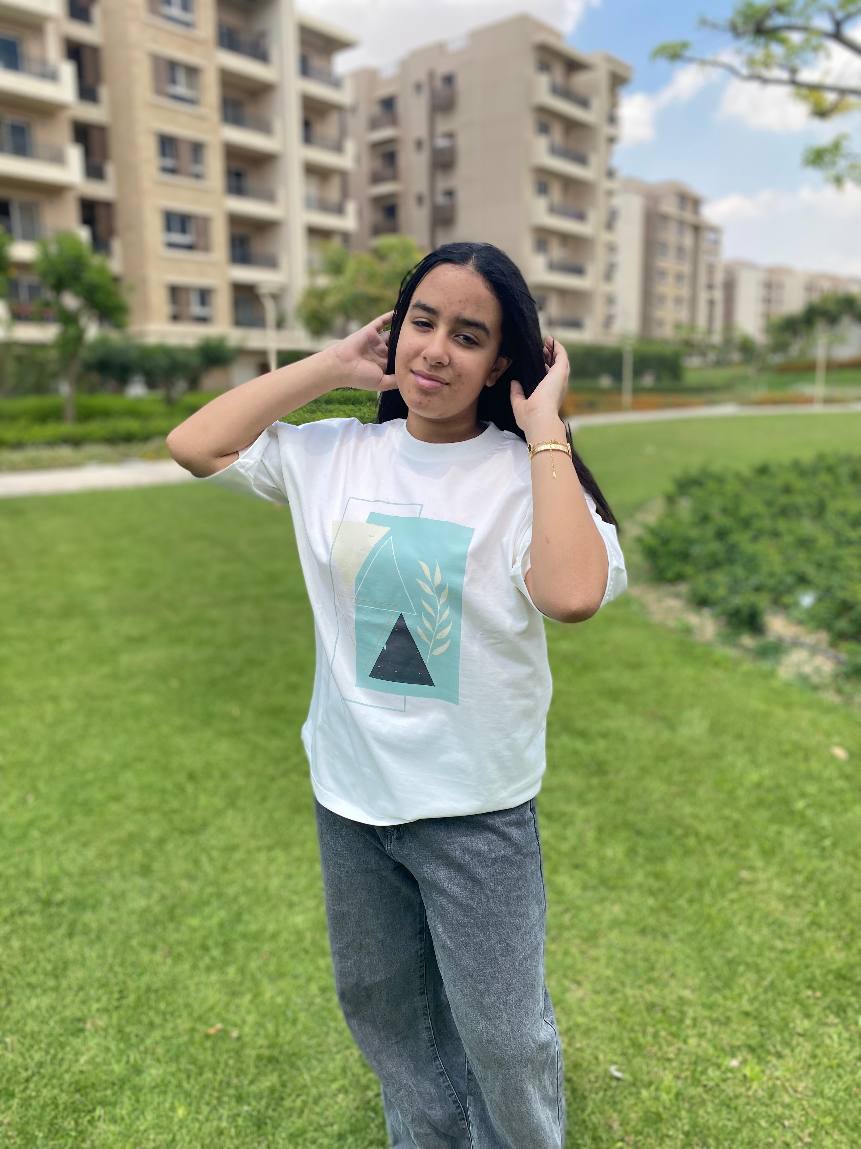 Green Matrix Unisex Oversized T-shirt