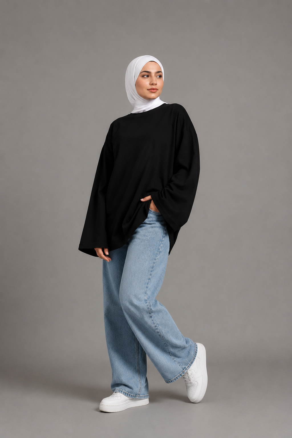 Basic Long Sleeve Black Tshirt