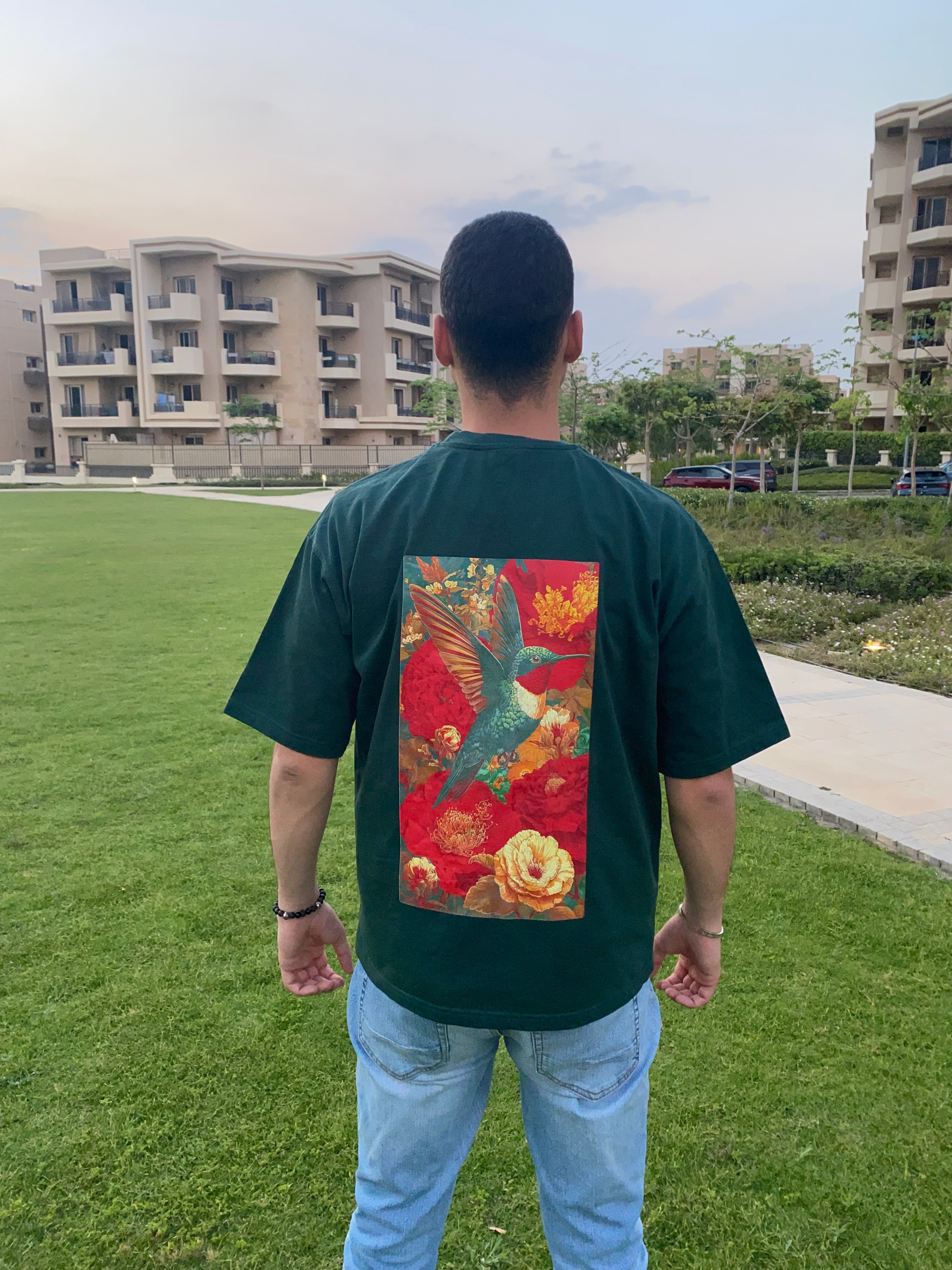 Humming Bird Unisex Oversized T-shirt