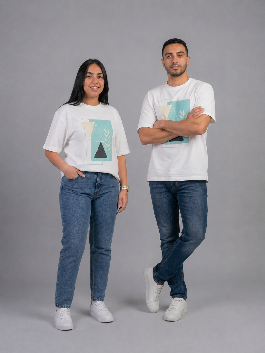 Green Matrix Unisex Oversized T-shirt