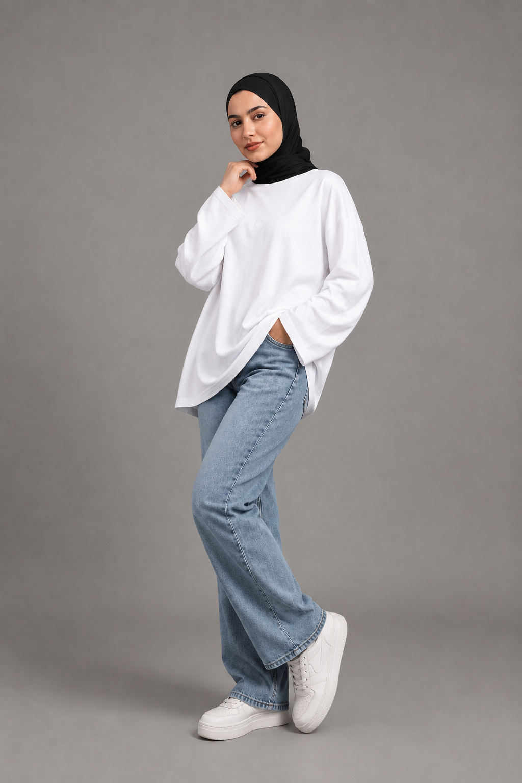 Long Sleeve White Basic